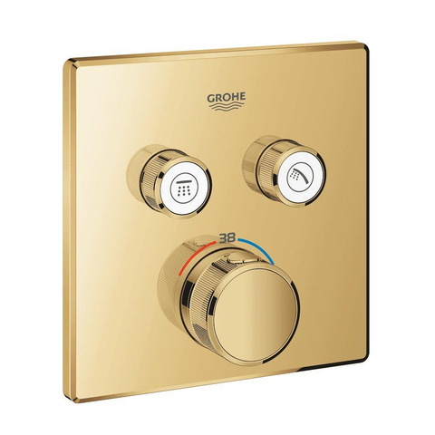 Grohe Grohtherm SmartControl Mengkraan - afdekset - thermostaat - met omstel - cool sunrise (goud) SW1077268