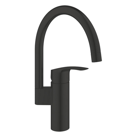 Grohe Eurosmart Keukenmengkraan - 18.3cm - hoge uitloop - matte black (mat zwart) SW1077330