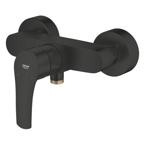 Grohe Eurosmart Douchemengkraan - met hendel - s-koppelingen - matte black (mat zwart) SW1077218