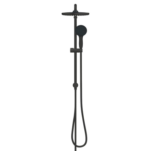 Grohe Tempesta System 250 Regendoucheset - 73.6cm - hoofddouche - 25cm - ronde handdouche - 3 straalsoorten - met omstelkraan - matte black (mat zwart) SW1077232