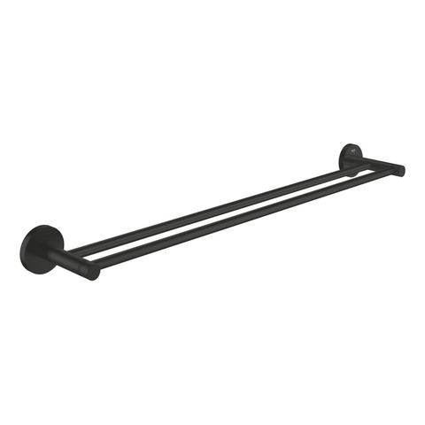 Grohe Essentials Handdoekhouder - 60cm - dubbel - matte black (mat zwart) SW1077340