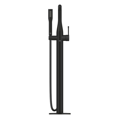 Grohe Essence vrijstaande badkraan - handdoucheset - phantom black (zwart) SW1077398