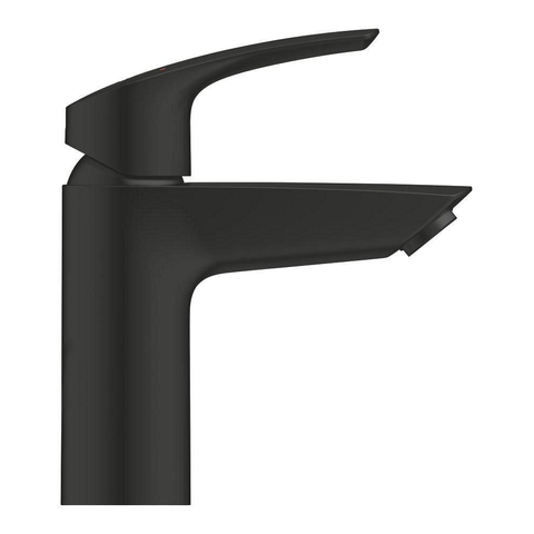 Grohe Eurosmart Wastafelmengkraan - S-size - met push-open waste - recht - matte black (mat zwart) SW1077369