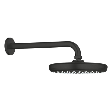 Grohe Tempesta 210 Hoofddouche - 21cm - 1 straalsoort - wandarm 28.6cm - matte black (mat zwart) SW1077257