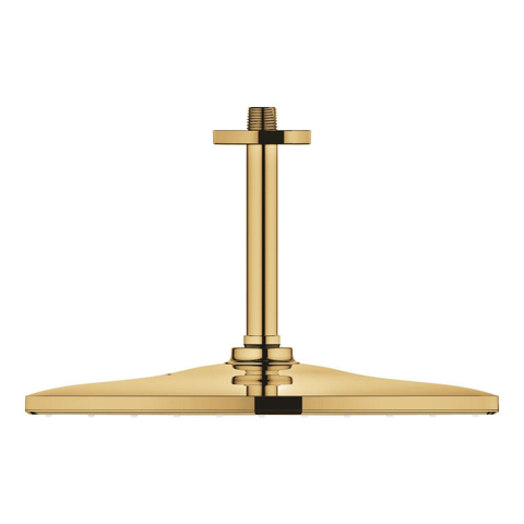 GROHE Rainshower Mono 310 Cube Pomme de tête - 31cm - 1 type de jet - bras de plafond 14,2cm - cool sunrise SW1077372