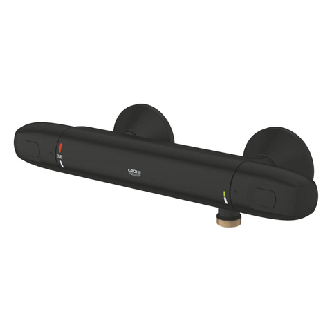 Grohe Grohtherm 1000 Douchemengkraan - thermostatisch - cooltouch - matte black (mat zwart) SW1077517