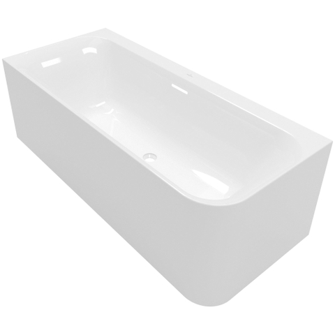 Villeroy & Boch Loop & Friends half - vrijstaand bad - 180x80cm hoek links Acryl - glans wit SW762303