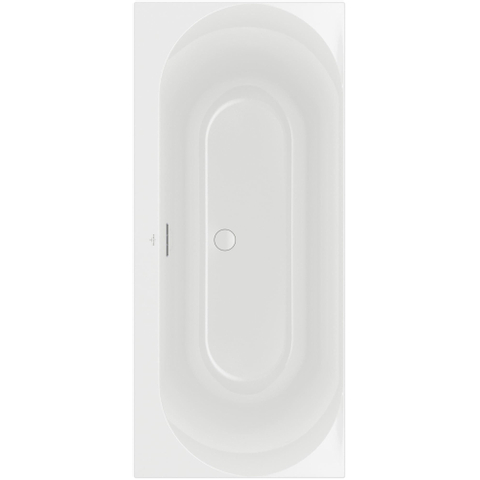 Villeroy & Boch Loop & Friends Loop duobad - 170x75cm rechthoek/binnenbad ovaal acryl - glans wit SW693631