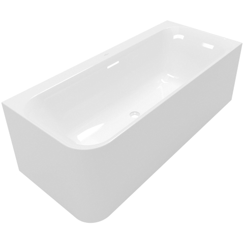 Villeroy & Boch Loop & Friends half - vrijstaand bad - 180x80cm hoek rechts Acryl - glans wit SW762314