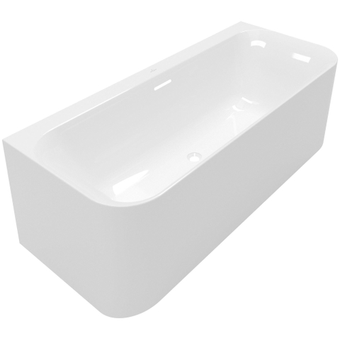 Villeroy & Boch Loop & Friends half - vrijstaand bad - 180x80cm Acryl - glans wit SW762352
