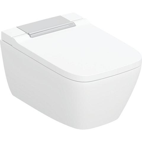 Geberit AquaClean sela douche wc - 57cm spoelrandloos turboflush KeraTect - glans chroom (wit) SW1119418