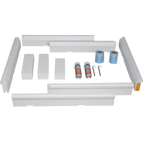 Villeroy & Boch Toebehoren installatieset - voor grote maten (120x70 180x90cm)hoogte verstelbaar - 13.5 - 15.5cm - grijs SW75934
