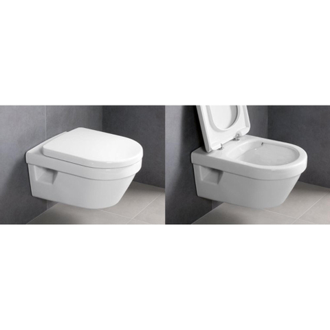 Villeroy & Boch Omnia Architectura WC suspendu sans bride ceramic+ Blanc GA64693