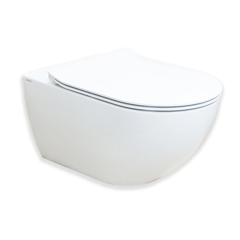 Royal Plaza Belbo wandcloset - 55cm - cycloneflush - zonder spoelrand - mat wit SHOW26792