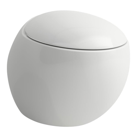 Laufen Il Bagno Alessi One hangtoilet – spoelrandloos – diepte 58,5 cm – glans wit LCC SW204299