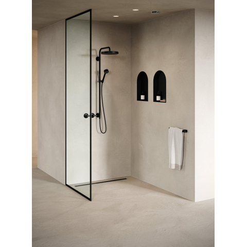 Looox Storage collection Inbouwnis - 32x47x7cm - toog - matt black SW1150309
