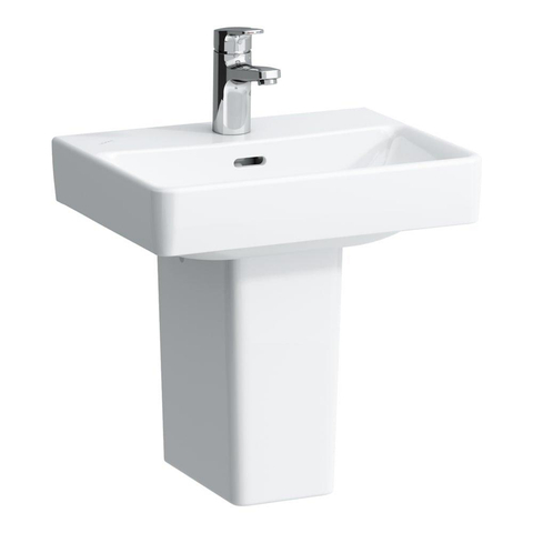 Jika fontein 37.5x28cm porselein ovaal 1 kraangat met overloop wit OUTLETSTORE STORE43876