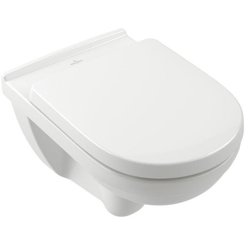 Villeroy & Boch O.novo closetzitting + deksel - softclose - quickrelease - White Alpine (glans wit) 0124182