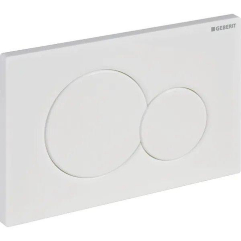Geberit Sigma01 bedieningsplaat - 2-toets spoeling - ronde knoppen - dualflush - alpien wit 0700518