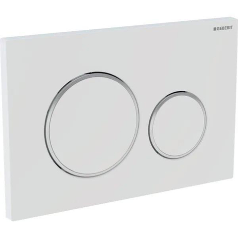 Geberit Sigma20 drukplaat - dualflush - glans wit SW53743