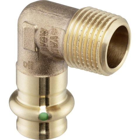 Viega Profipress raccord équerre 90 degrés presse filetage extérieur 15x1/2" cuivre rouge GA36576