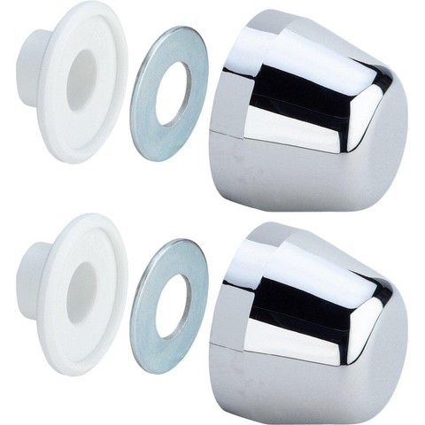 Viega set de caches décoratifs pour bloc double mural chrome 0830062