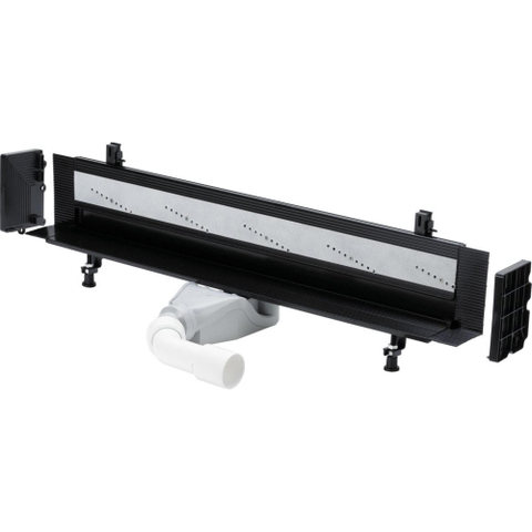 Viega Advantix Vario caniveau de douche mural élément de base en plastique raccourcissable 70mm (mode de rénovation) 300 1200mm garde d'eau 25mm profondeur d'encastrement 70 100mm SW61789
