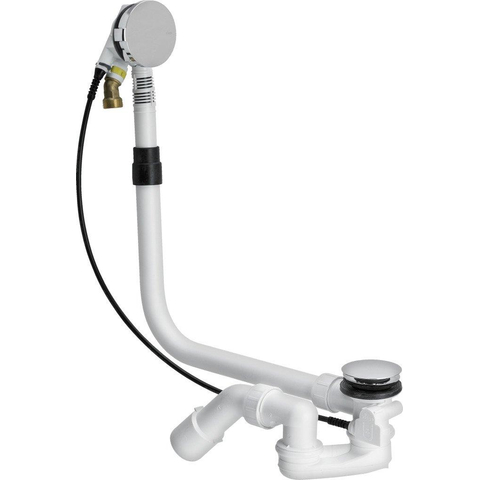 Viega Multiplex Multiplex Trio Visign MT5 vidange de baignoire et combinaison de remplissage avec trop-plein avec bonde 40/50x725mm complet SW29113