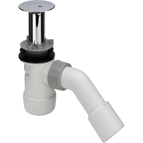 Viega Duoplex bonde de receveur de douche complète avec tube de trop-plein extensible pour receveur de douche avec trou 52mm chrome 0510521