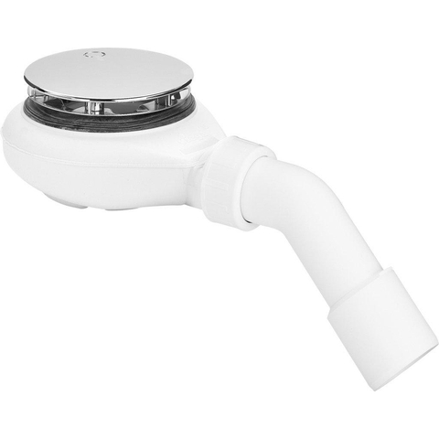 Viega Tempoplex bonde de receveur de douche 60mm de hauteur complet 115x40/50 pour receveur de douche avec trou 90mm chrome 0510135