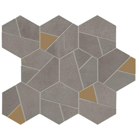 Ceralto Dorsena Mozaïektegel - 25x28.5cm - 9mm - Smoke mat SW1129643