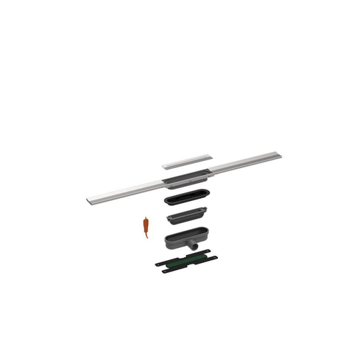 Easy drain R-line Clean Color caniveau de douche 80cm bronze brossé SW894151