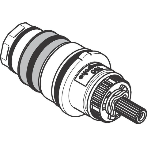 Hansgrohe Thermo element - voor omgekeerde toevoer - zwart SW374734
