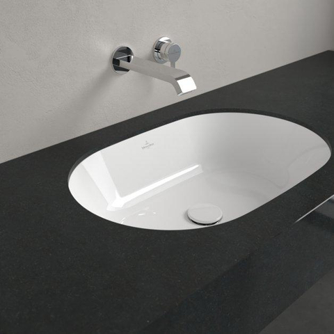 Villeroy & Boch Architectura onderbouwwastafel - 63x43cm - zonder kraangat - met overloop - White Alpine (glans wit) SW762371