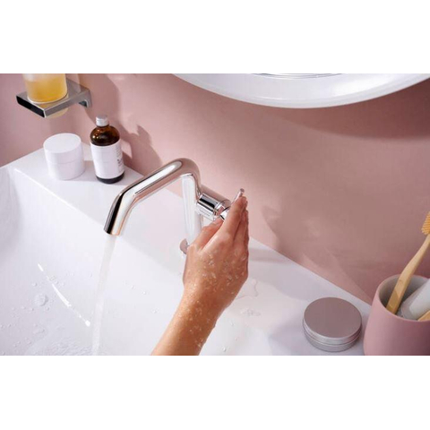 Hansgrohe Tecturis s Eengreeps wastafelkraan - 110 Fine - coolstart - zonder waste - hoogglans chroom SW918804