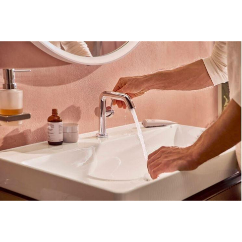 Hansgrohe Tecturis s Eengreeps wastafelkraan - 110 Fine - coolstart - zonder waste - hoogglans chroom SW918804