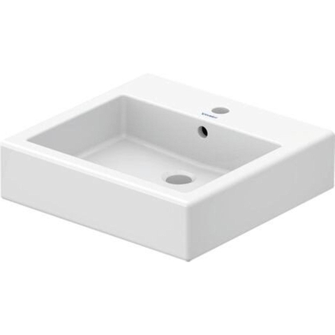 Duravit Vero Wastafel - met kraangat - met overloop - 50x47cm - met wondergliss - wit 0305329