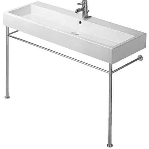 Duravit Vero Dubbele wastafel - 120x47cm - met 2 kraangaten - met overloop - wit 0293351