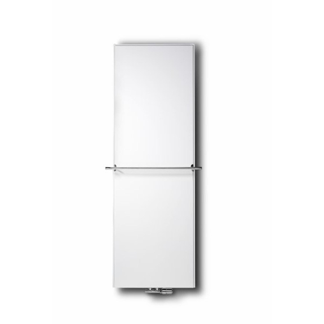 Vasco Flat V Line paneelradiator vlak type 22 400x1600mm 1281W aansluiting 8008 wit structuur 112990400160080080600-0000