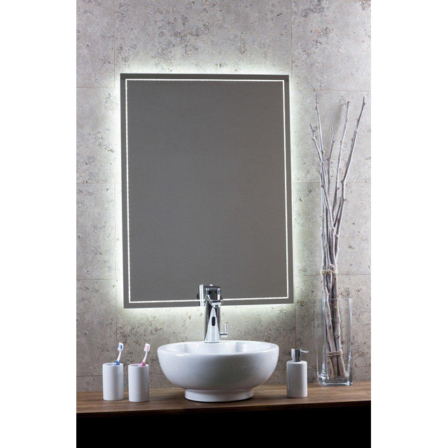 Royal plaza Murino spiegel 80x80 decorlijn rondom indirecte led verlichting 89859