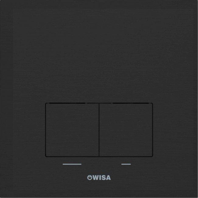 Wisa XS bedieningsplaat dualflush kunststof mat zwart
