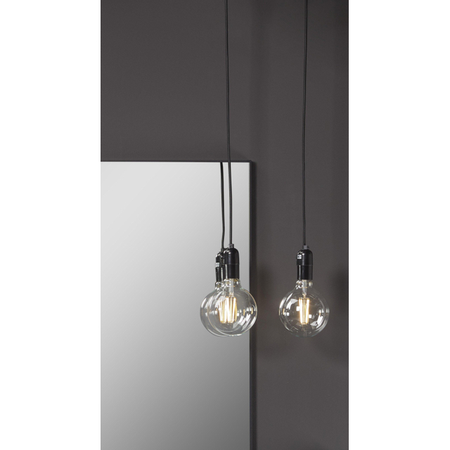 Royal plaza Merlot hanglamp E27 met schakelaar zonder lamp zwart OUTLETSTORE