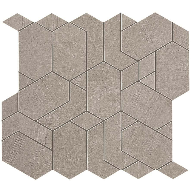 Atlas Concorde Boost Mozaiektegel - 30x35cm - 9mm - gerectificeerd - Porcellanato - Pearl (Grijs) 1664689