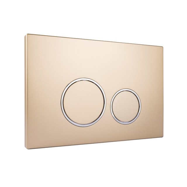 Starbluedisc Doppio bedieningsplaat voor Geberit UP100/UP320/UP720 reservoir chroom/champ gold 415.161.640