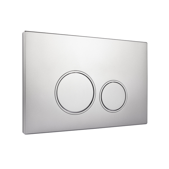 Starbluedisc Doppio bedieningsplaat voor Geberit UP100/UP320/UP720 reservoir mat chroom 415.161.625