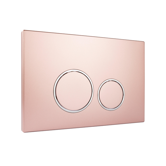 Starbluedisc Doppio bedieningsplaat voor Geberit UP100/UP320/UP720 reservoir chroom/rose gold 415.161.650