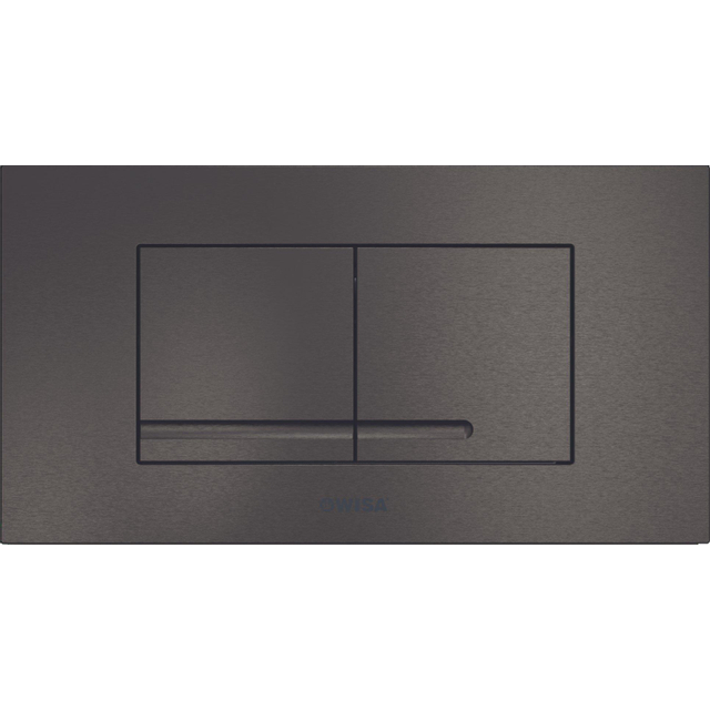 Wisa Xt bedieningsp. Kantos DF geborsteld titanium zwart 8050418738