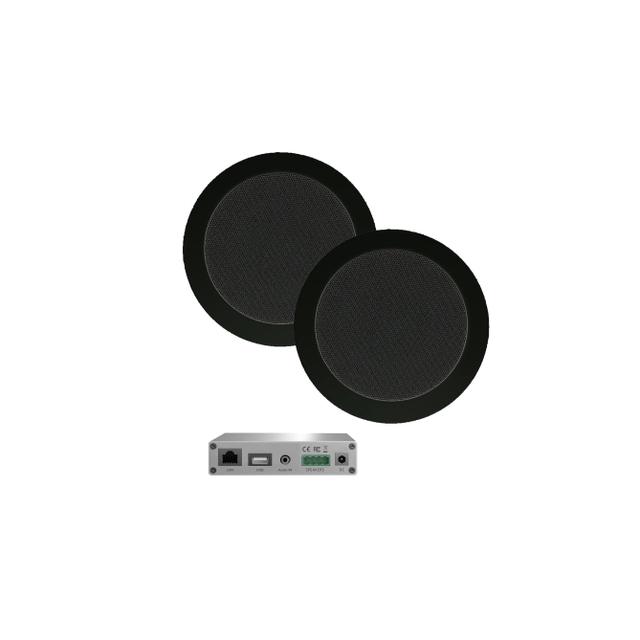 Aquasound WiFi Audio wifi-audiosysteem (airplay dlna) 30 watt incl twist speakers zwart (135 mm) . 2