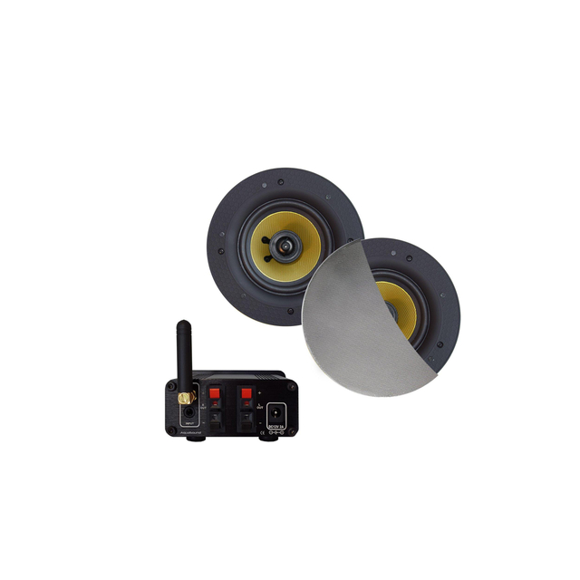 Aquasound Bluetooth Audio bluetooth audiosysteem (30 watt-bt4.0-auto-aux) met rumba speakerset (mat 