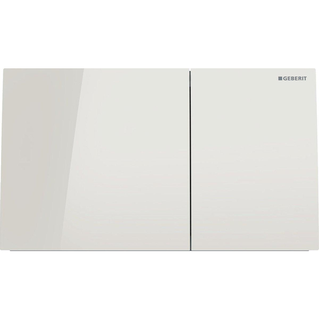 Geberit Sigma70 bedieningsplaat - 2-toets spoeling - rechthoekige knoppen - glas zandgrijs 115.622.JL.1